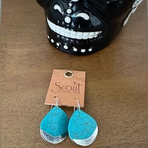 Scout turquoise earrings, NEW